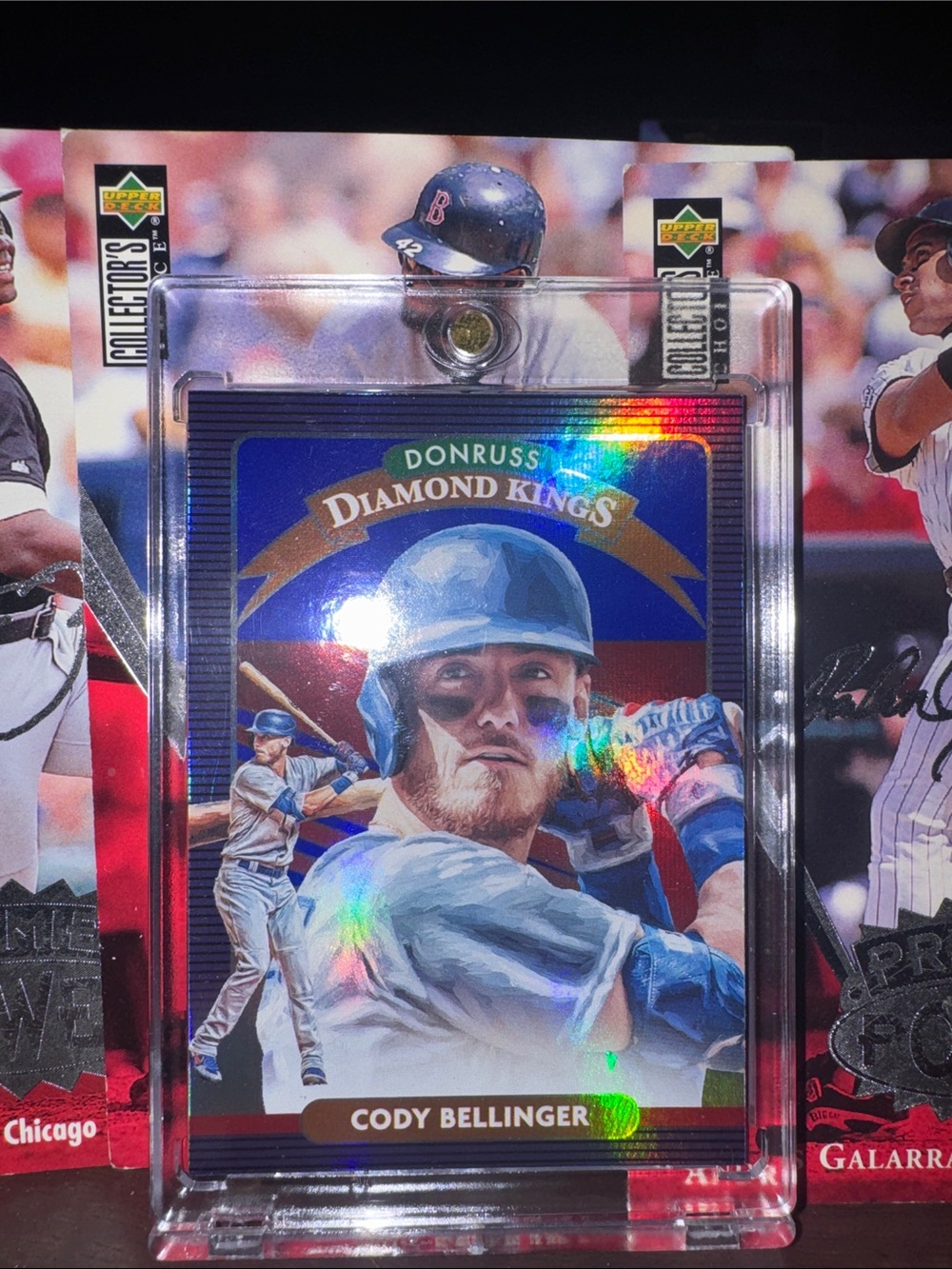 Cody Bellinger Donruss Diamond Kings Baseball Card - Blue